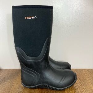 NWT Hisea Neoprene WP Rubber Boot Women’s Size 6 Black
